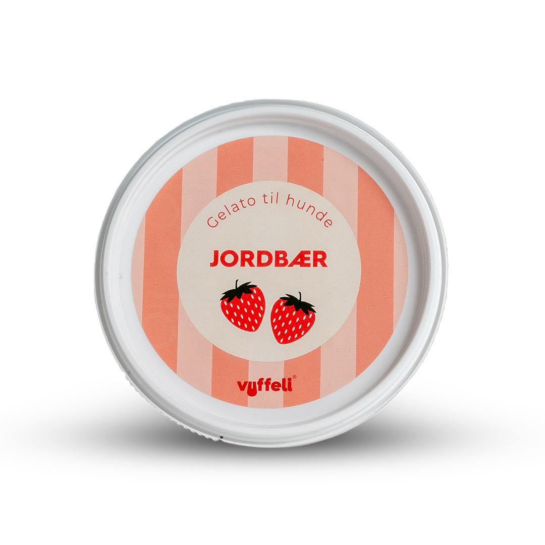 Hundeis - Gelato - Jordbær